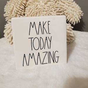 Rae Dunn "Make Today Amazing" block